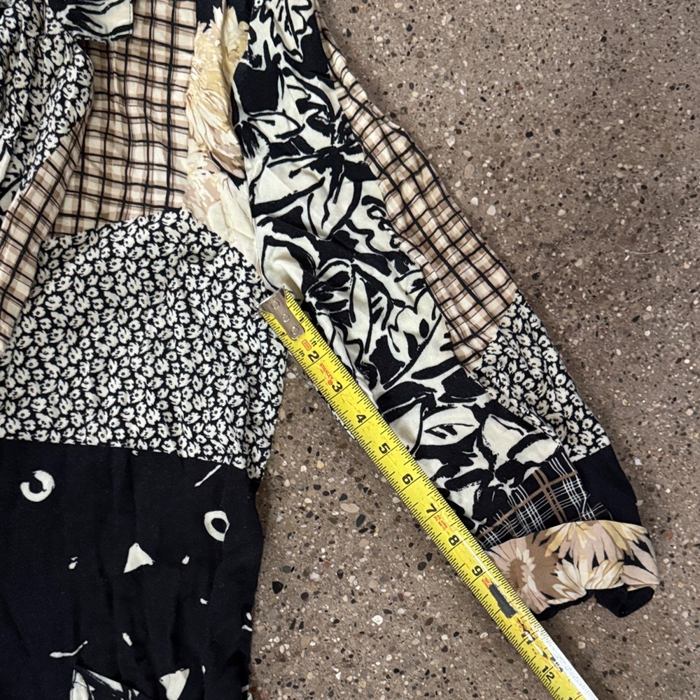 Vintage Patchwork Patterned Cardigan - image 6